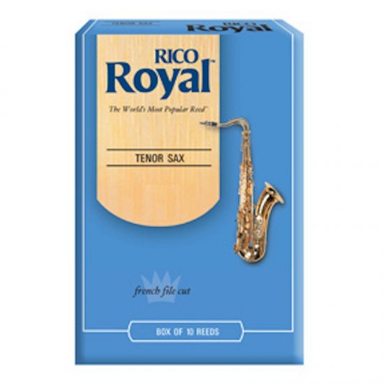 Rico Royal Tenor Saxophone Reeds, (Box 10) Strength 3